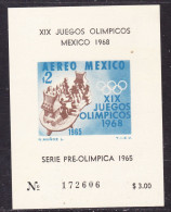 Mexico 1964 Olympics Sheetlet #172606 Small - Mexique