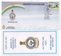 India 56 APO 2024, Army Special Cover, Signal Unit Air Force, Radar In Defence  Aviation, Airplane - Briefe U. Dokumente