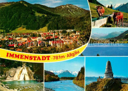 Immenstadt Allgaeu Panorama Teilansicht Alm - Immenstadt