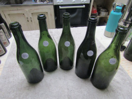 Bouteilles De Vin Vide, Verre Soufflé, H30-D9-P4, 1400g, 5 Disponibles - Wine