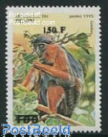 Benin 2000 150F On 100F  Overprint, Mint NH, Nature - Animals (others & Mixed) - Monkeys - Bénin – Dahomey (1960-...)