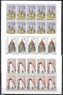 Slovakia 2002 Country Views 3 M/ss, Mint NH, Religion - Churches, Temples, Mosques, Synagogues - Neufs