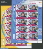Isle Of Man 2010 Europe, Girl Guides 2 M/s, Mint NH, History - Sport - Europa (cept) - Scouting - Art - Children's Boo.. - Man (Ile De)