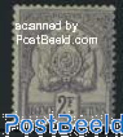 Tunisia 1893 2Fr., Stamp Out Of Set, Unused (hinged), History - Coat Of Arms - Tunisie (1956-...)