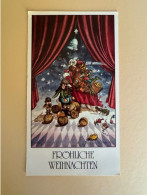Weihnachts-Klappkarte - Fröhliche Weihnachten - DDR - Santa Claus