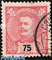Portugal 1895 75R., Carmine Rosa, Stamp Out Of Set, Unused (hinged) - Neufs