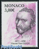 Monaco 2003 3.00, Vincent Van Gogh, Stamp Out Of Set, Mint NH, Self Portraits - Vincent Van Gogh - Ongebruikt