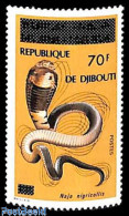 Djibouti 1977 70F, Stamp Out Of Set, Mint NH, Nature - Reptiles - Snakes - Djibouti (1977-...)