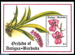 Antigua & Barbuda 1994 Encyclia Cocleata S/s, Mint NH, Nature - Flowers & Plants - Orchids - Antigua Et Barbuda (1981-...)