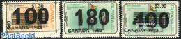 Guyana 1983 World Jamboree Canada 3v, Overprints, Mint NH, Sport - Scouting - Guyane (1966-...)