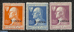 Eritrea 1927 A. Volta 3v, Unused (hinged), Science - Inventors - Erythrée