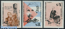 Dominican Republic 1995 Monte Cristi Clock Tower 3v, Mint NH, Religion - Cloisters & Abbeys - Art - Clocks - Abbeys & Monasteries