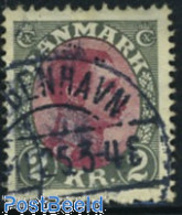 Denmark 1926 2 Kr Darkgreen/lilacred, Used - Used Stamps