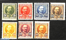 Denmark 1907 King Frederik VIII 7v, Unused (hinged), History - Kings & Queens (Royalty) - Unused Stamps