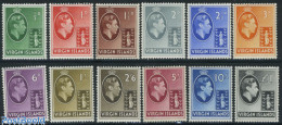 Virgin Islands 1938 Definitives 12v, Unused (hinged), History - Coat Of Arms - Iles Vièrges Britanniques