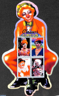 Sierra Leone 2003 Circus 4v M/s /Carcal, Mint NH, Nature - Performance Art - Cat Family - Circus - Circus