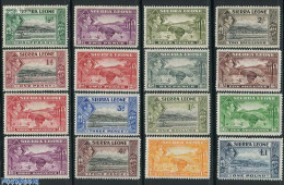 Sierra Leone 1938 Definitives 16v, Unused (hinged), Various - Agriculture - Agriculture