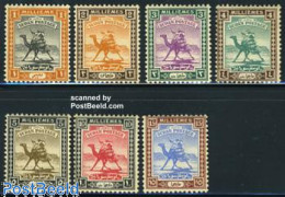 Sudan 1921 Definitives 7v, Unused (hinged), Nature - Animals (others & Mixed) - Camels - Soudan (1954-...)