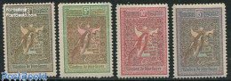 Romania 1906 Welfare, Angel 4v, Unused (hinged), Religion - Bible Texts - Religion - Neufs