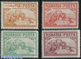 Romania 1906 Welfare, Queen 4v, Unused (hinged), Art - Handwriting And Autographs - Neufs