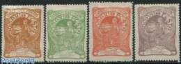 Romania 1906 Spinning Queen 4v, Unused (hinged), History - Various - Kings & Queens (Royalty) - Textiles - Neufs