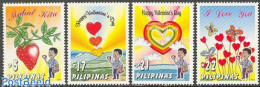 Philippines 2003 Valentine 4v, Mint NH, Various - Greetings & Wishing Stamps - Philippines