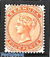 Bermuda 1904 Definitive 1v, WM Crown-CA 1v, Unused (hinged) - Bermuda
