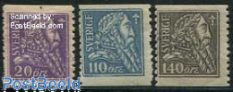 Sweden 1921 War Of Liberation 3v, Unused (hinged) - Ungebraucht