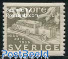 Sweden 1936 50o, Stamp Out Of Set, Unused (hinged), Transport - Automobiles - Ungebraucht