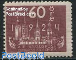 Sweden 1924 60o, Stamp Out Of Set, Unused (hinged) - Ungebraucht