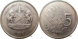 Lesotho - Royaume - Letsie III - 5 Maloti 1998 - TTB/XF45 - Mon7842 - Lesotho