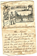 36 REGIMENT D'ARTILLERIE CLERMONT FERRAND **Courrier D'un Soldat Du 25 Février 1914** 3 Scans - Non Classés