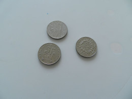 Lot De 3 Monnaies   5 Franc  5 Eme  République  Commémoratives  1989+ 1992+1996 - Vrac - Monnaies