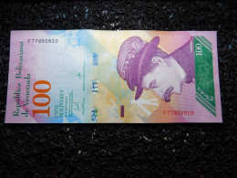 Venezuela, 100 Bolivares 2018 Billets › Billets Courants 156 × 69 Mm P# 106, NCV# bbcv100bss , N# 208168  (Box2-2) - Venezuela
