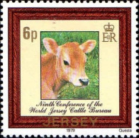 Jersey Poste N** Yv:186/187 Conférence Des éleveurs De Vaches Jersiaires - Agriculture