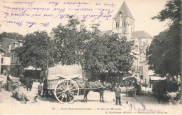 St Aignan Sur Cher * 1905 * Place Du Marché , Jour De Marché * Attelage Villageois - Saint Aignan