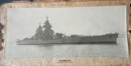 Photo Bateau Le Richelieu Édition Emery Toulon ,24cm/56cm. - Barche