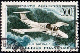 France Avion Obl Yv:35 Mi:1231 MS760 Paris (cachet Rond) - 1927-1959 Gebraucht