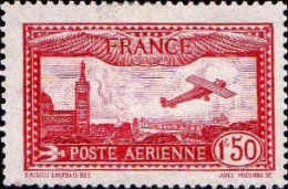 France Avion N* Yv: 5 Mi:251 Avion Sur Marseille (avec Charnière) Dents Courtes - 1927-1959 Ungebraucht