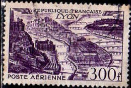 France Avion Obl Yv:26 Mi:863 Lyon (cachet Rond) - Monuments