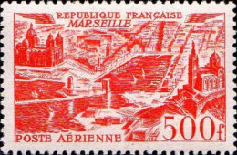 France Avion N* Yv:27 Mi:864 Marseille (Trace De Charnière) - Monuments