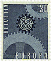 62130 MNH SUIZA 1967 EUROPA CEPT. ENGRANAJES - Ongebruikt