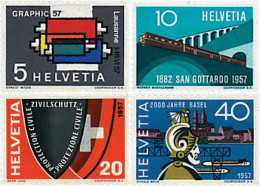 59016 MNH SUIZA 1957 SERIE DE PROPAGANDA - Altri & Non Classificati
