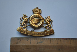 BELGIQUE Insigne De Béret Service Des Transports Belges - Victoriam Alo - Belge Médaille Décoration - Autres & Non Classés