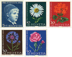 93710 MNH SUIZA 1963 PRO JUVENTUD - Ongebruikt