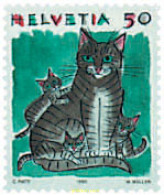 35181 MNH SUIZA 1990 ANIMALES - Autres & Non Classés