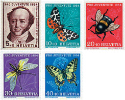 95127 MNH SUIZA 1954 PRO JUVENTUD - Spiders
