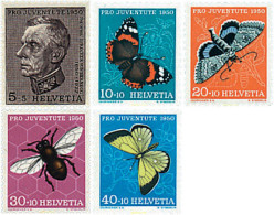95121 MNH SUIZA 1950 PRO JUVENTUD - Spiders