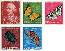95129 MNH SUIZA 1957 PRO JUVENTUD - Spiders