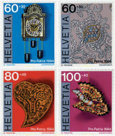 128765 MNH SUIZA 1994 PRO PATRIA. ARTE POPULAR EN SUIZA - Horlogerie